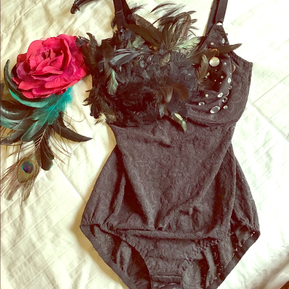 Black Swan costume leotard (tutu sold separately)